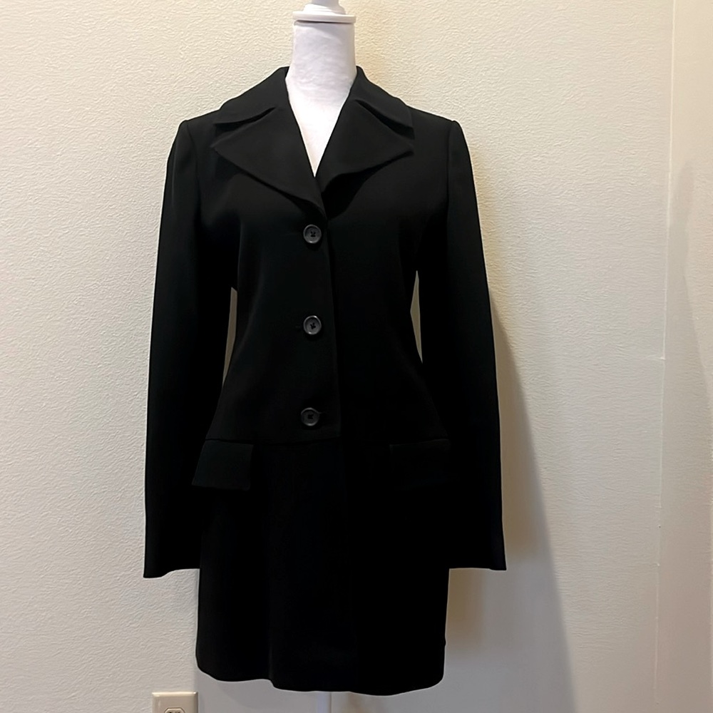 Banana Republic black women’s small, 100% cotton full length coat.